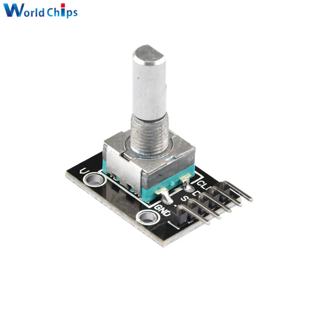 10 PCS 360 Degrees Rotary Encoder Module KY-040 HW-040 Sensor Switch 6MM Half Shaft Potentiometer Rotary Knob Cap 15×17 15×13.5