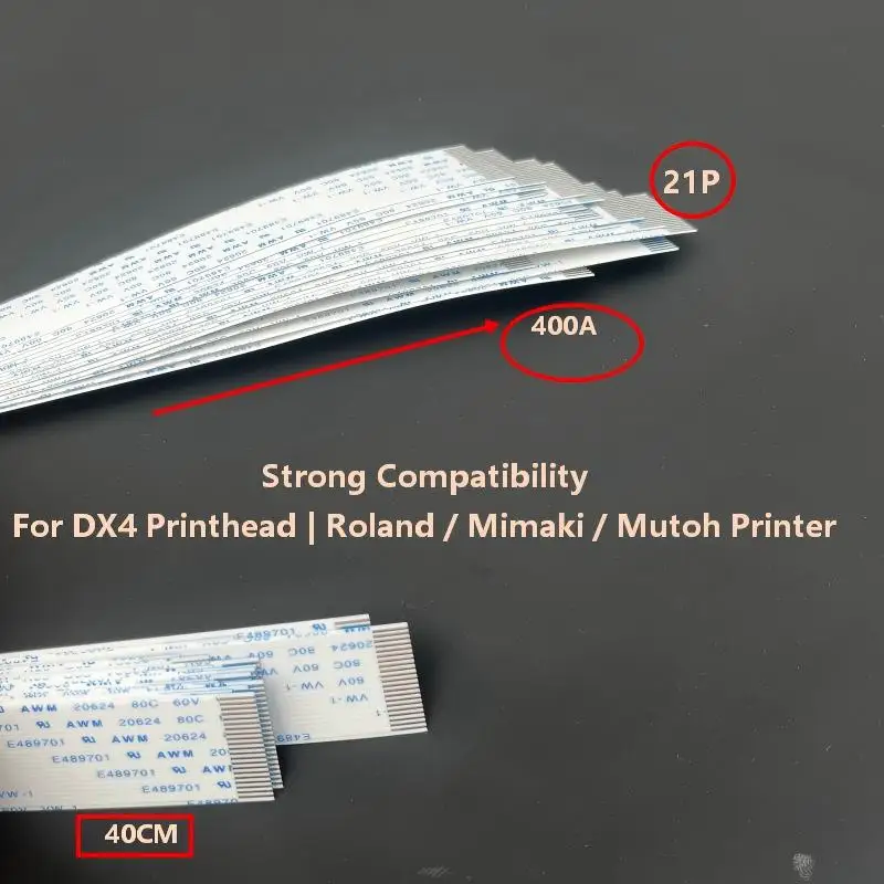 21Pin DX4 Printhead FFC Cable AWM20624 Flexible Flat Cable For Roland SP‑540 VP‑540 Mimaki JV3 Mutoh RJ‑8000 Eco Solvent Inkjet
