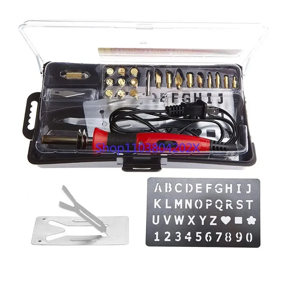 Custom 22pcs DIY Craft pyrography wood burning pen kit pyrography kits tools set 0-15-30W,ENCAUSTIC PEN for Painting