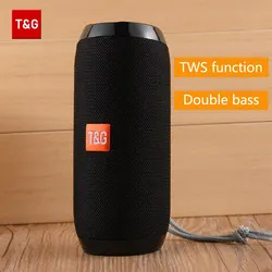 Bluetooth Speaker TG117 Portable Loudspeaker Outdoor TWS Wireless Sound Box Stereo Surround Supports TF FM Radio HandsFree Call
