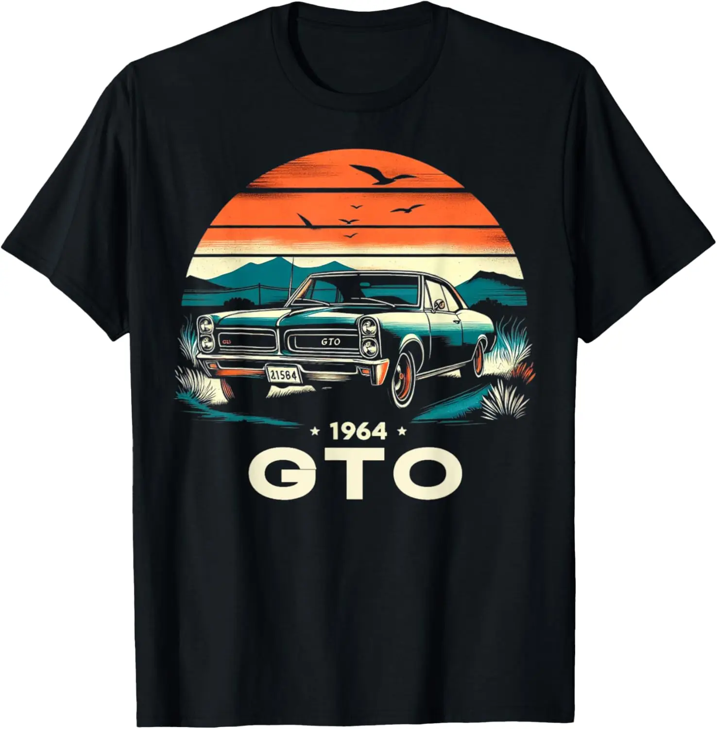 

Футболка GTO Classic Car Old School Muscle Vintage Car 1964 64