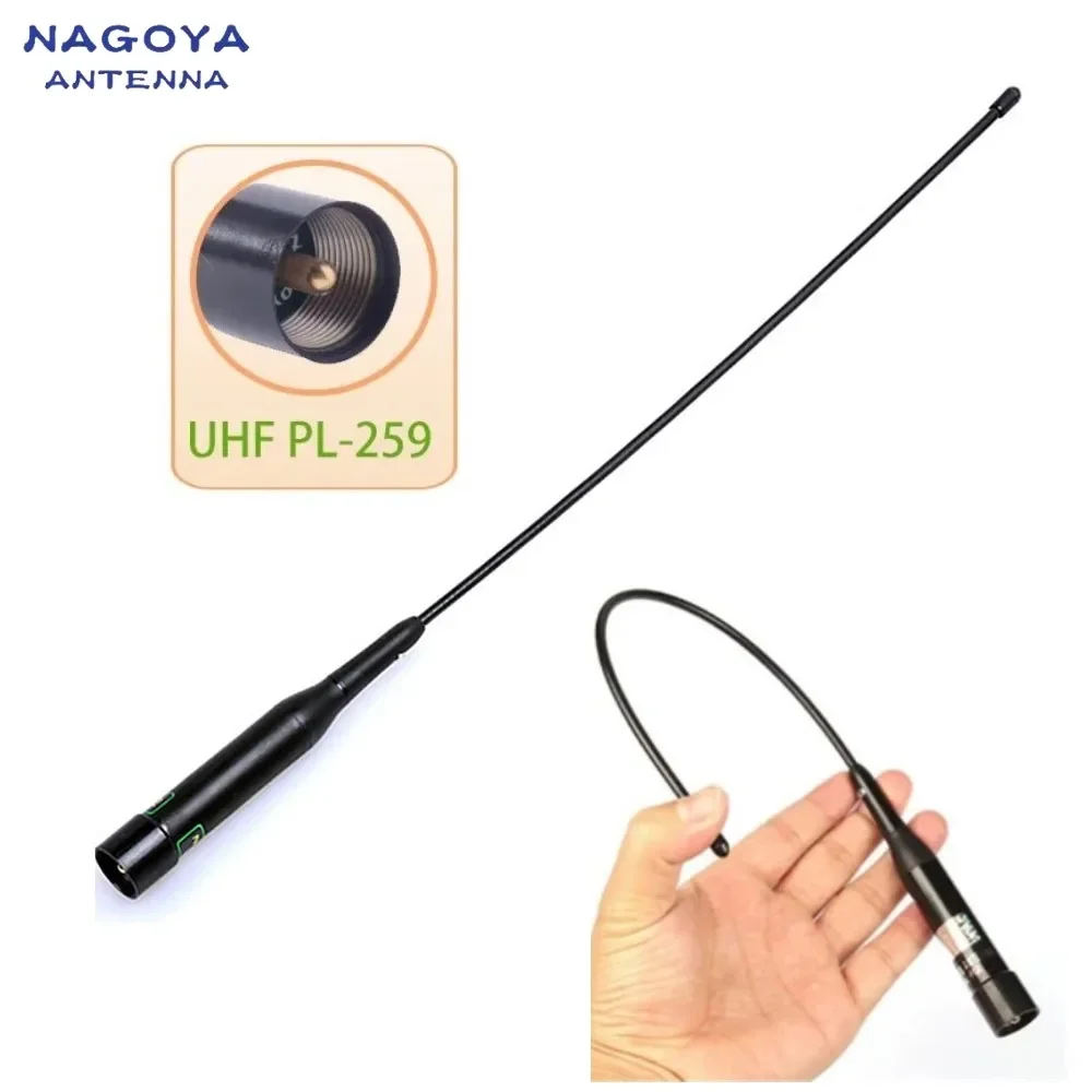 Nagoya Original NL-R2 High Gain Dual Band VHF UHF 144/430 MHz Ham Radio PL259 Connector Antenna for Baofeng Motorola TYT ICOM