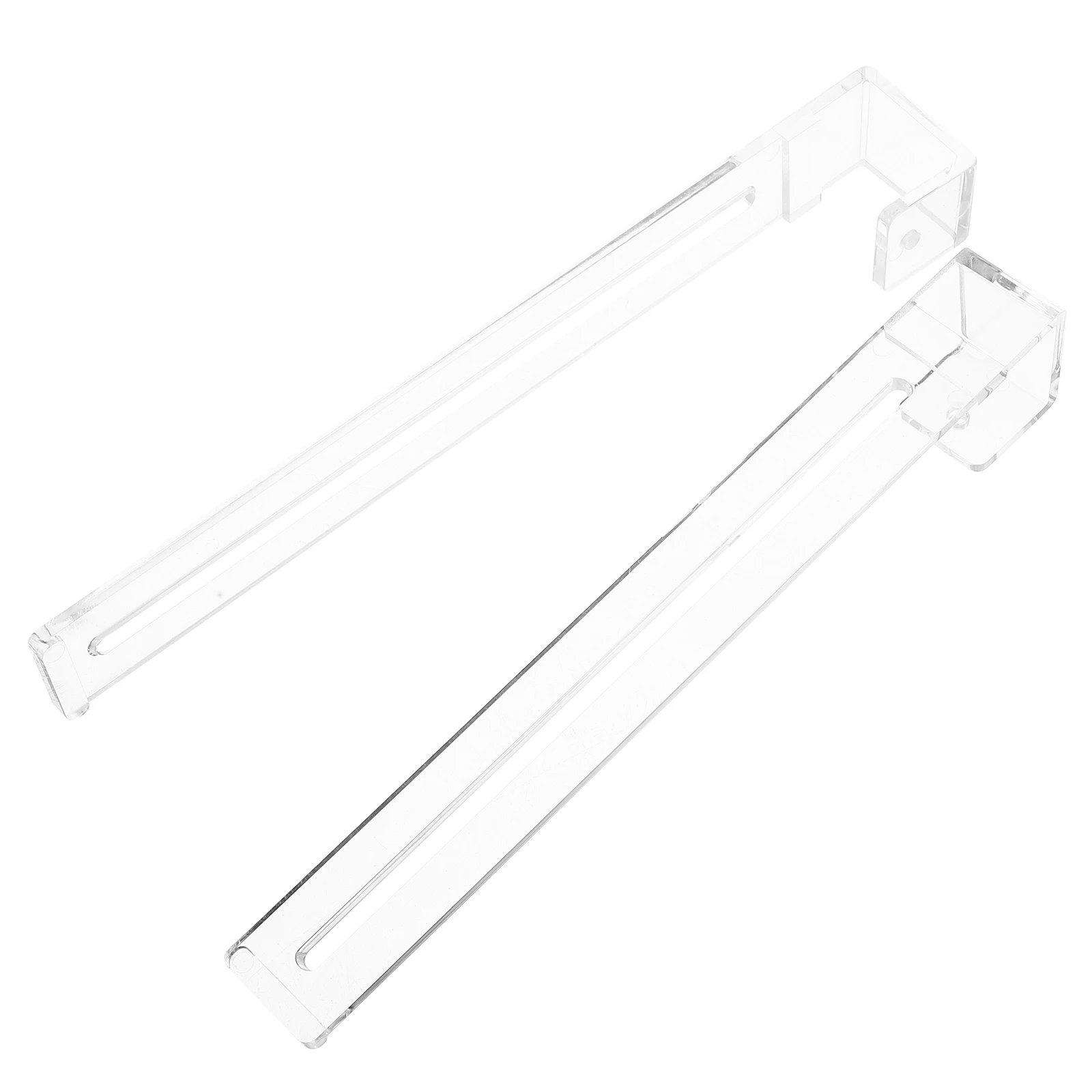 

2pcs Aquarium Hooks Clear Adjustable Hangers for Turtles Plants Incubation Box Fish Tank Accessories Versatile Use SpaceSaving