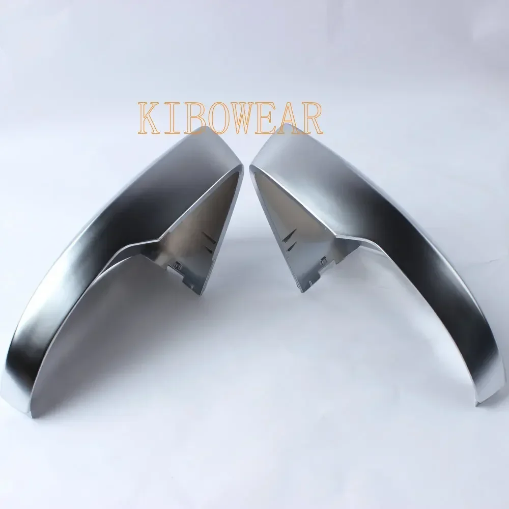 Silver Matte Chrome Side Mirror Caps for Skoda Octavia Mk3 A7 5E for VW T-ROC 2014 2019 T-Cross Nivus 2020 2021 Cover Satin Wing