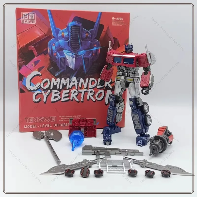 Baiwei TW-1027C Dark Edition Children's Transformed toys Toy OP Column Car Robot Model Artwork