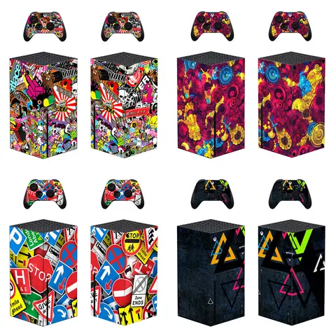 Xbox 시리즈 X 스킨 커버 데칼 스티커, Xbox 시리즈 X 콘솔 및 컨트롤러 2 개, 도매 직송