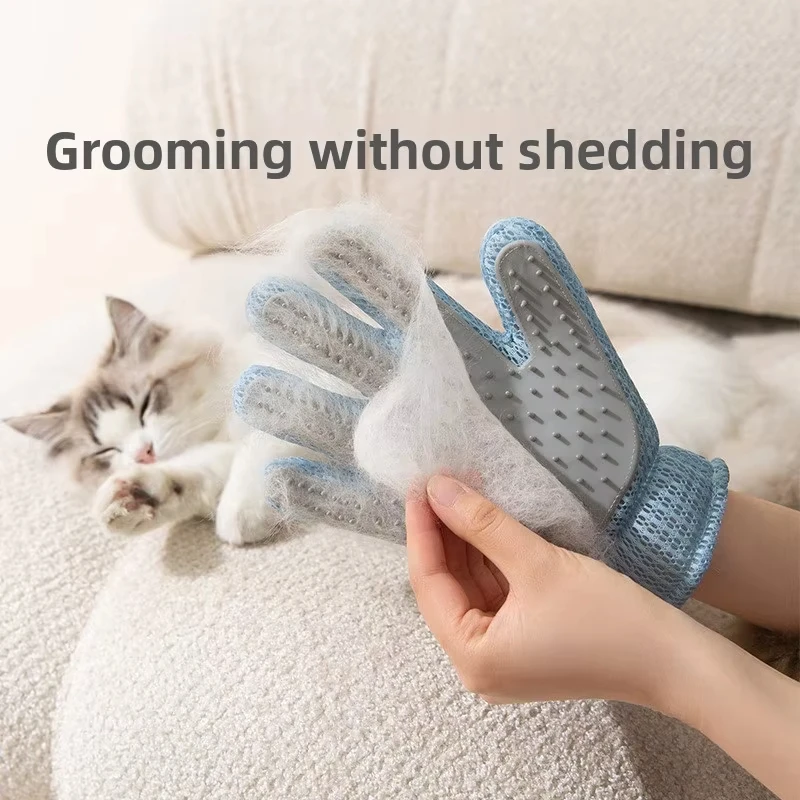 

Pet Hair Remover Gloves Cat Dog Massage Bathing Cleaning Grooming Glove Comb Portable Rubber Hair Brush Pet Supplies Tools