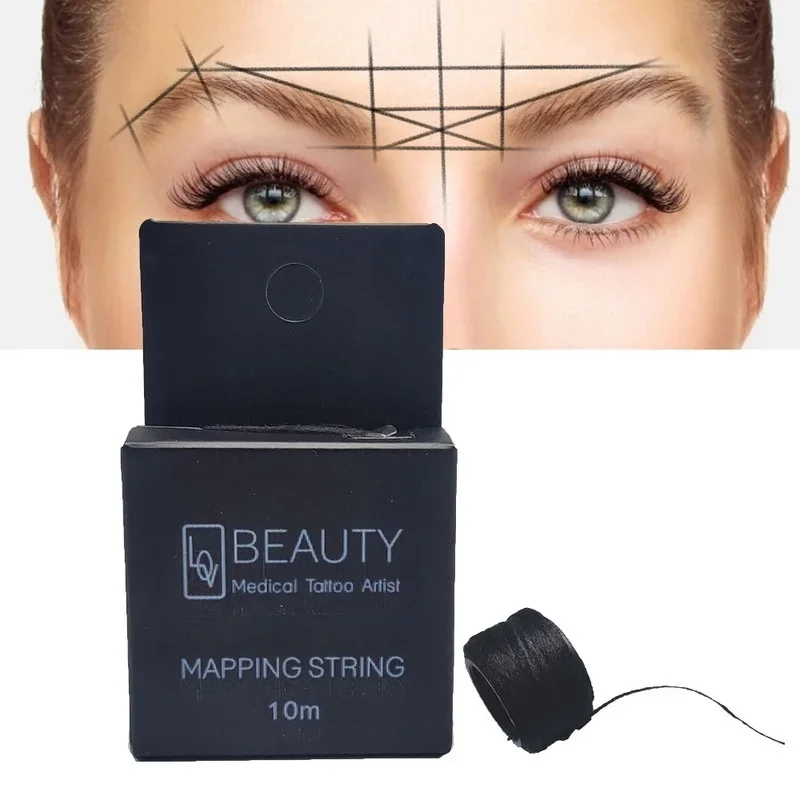 Liners Thread Semi Permanent Positioning Mapping Strings Eyebrow Measuring Tool  Pre-ink String for Microblading