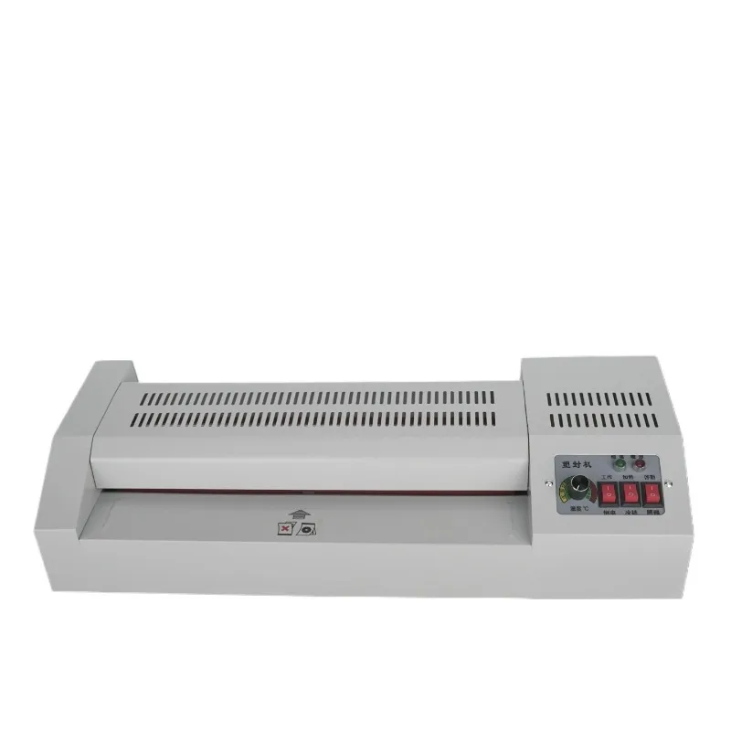 320A Level Adjustable Temperature Metal Laminator Hot and Cold A3 Photo A4 Laminating Machine for Office/Home 4 Rollers 320mm