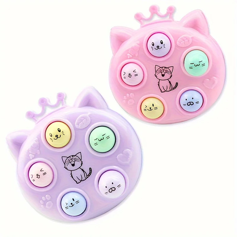 NEW Kawaii Fidget Toys Keychain Simple Dimple Fidget Board Portable Antistress Decompression Toys For Children Toys when bored