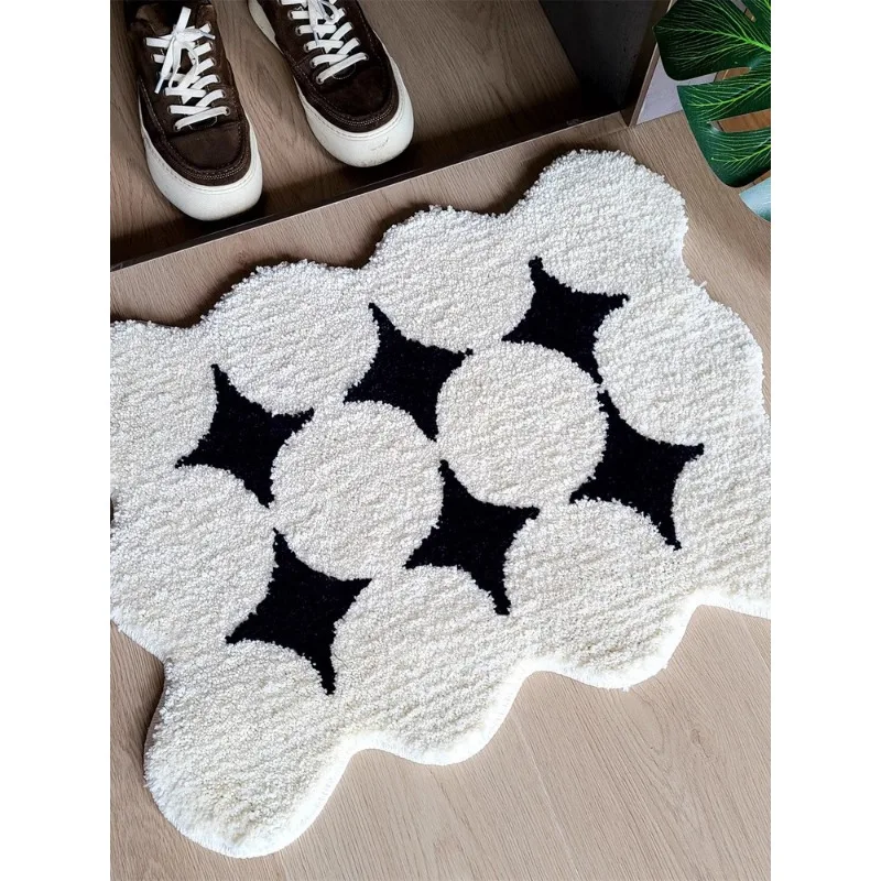 

Toilet entry bathroom absorbent bottom non-slip household door silicone thickened pad