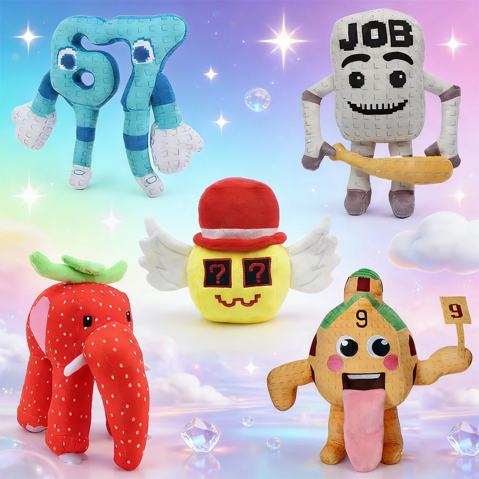 Neuankömmling Game-Same Style Nr. 67 Nr. 9 Brainwave Erdbeere Elefant Plüschpuppe Italienischer Lazy-Style Stuhlspielzeug Perfektes Kindergeschenk