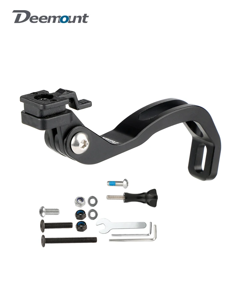 AliExpress DEEMOUNT Deemount Front Fork Install Headlight Stand Mount Action Camera Clamp Rack Fits Gopro Interface Brompton Road Bike MTB Parts