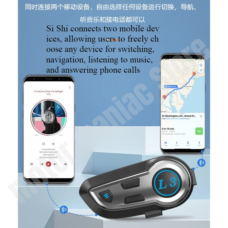 Motorcycle Bluetooth Helmet Intercom Earphones Full Helmet Four Seasons Summer Safety Helmet Listening To Music