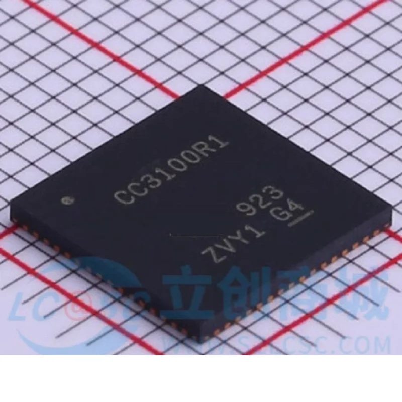 CC3100R11MRGCR IC RF TxRx + MCU WiFi 802.11b/g/n 2.4GHz 64-VFQFN Exposed Pad (Electronic Components)