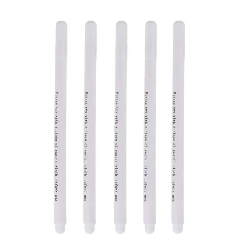 4-6pack 5pcs 2mm Water Erasable Soluble Pen Vanishing Fabric Marker White