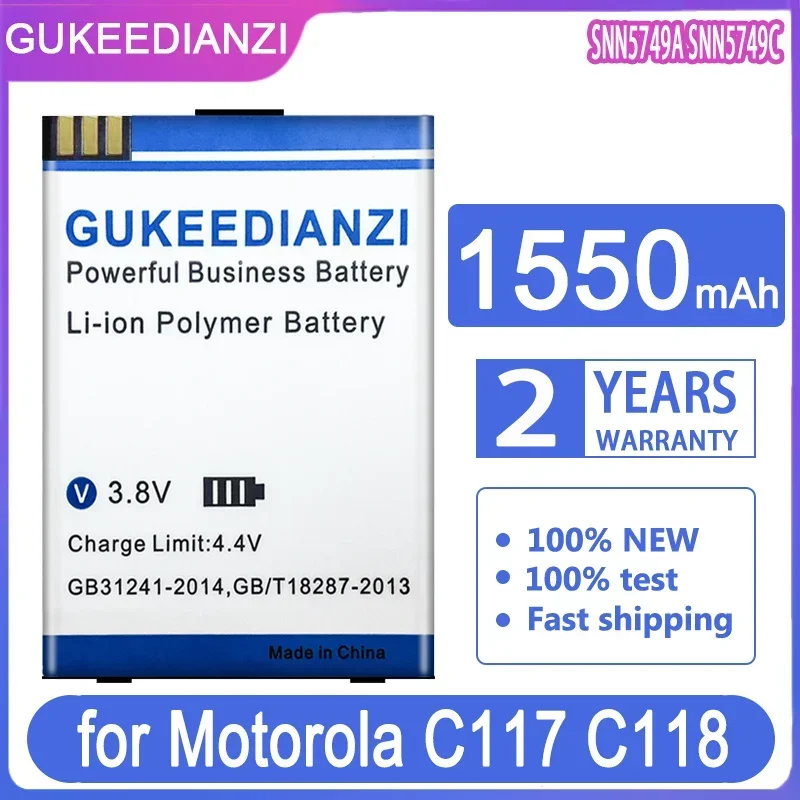 Battery SNN5749A SNN5749C 1550mAh For Motorola C117 C118 C155 C139 C115 C116 C157 V171 W150I W200 Mobile Phone Batteries