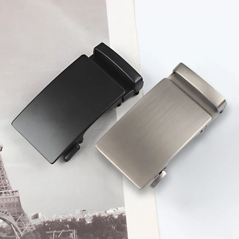 أحزمة جلدية للرجال بإبزيم تلقائي بإبزيم معدني معدني مشبك حزام أوتوماتيكي عالي الجودة ملحقات حزام 3.5 سم #1