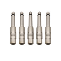 5/10Pcs RCA to 1/4 Inch Adapter RCA Female Socket to 6.35mm Male TS Mono Plug Audio Speaker Guitar Connectors