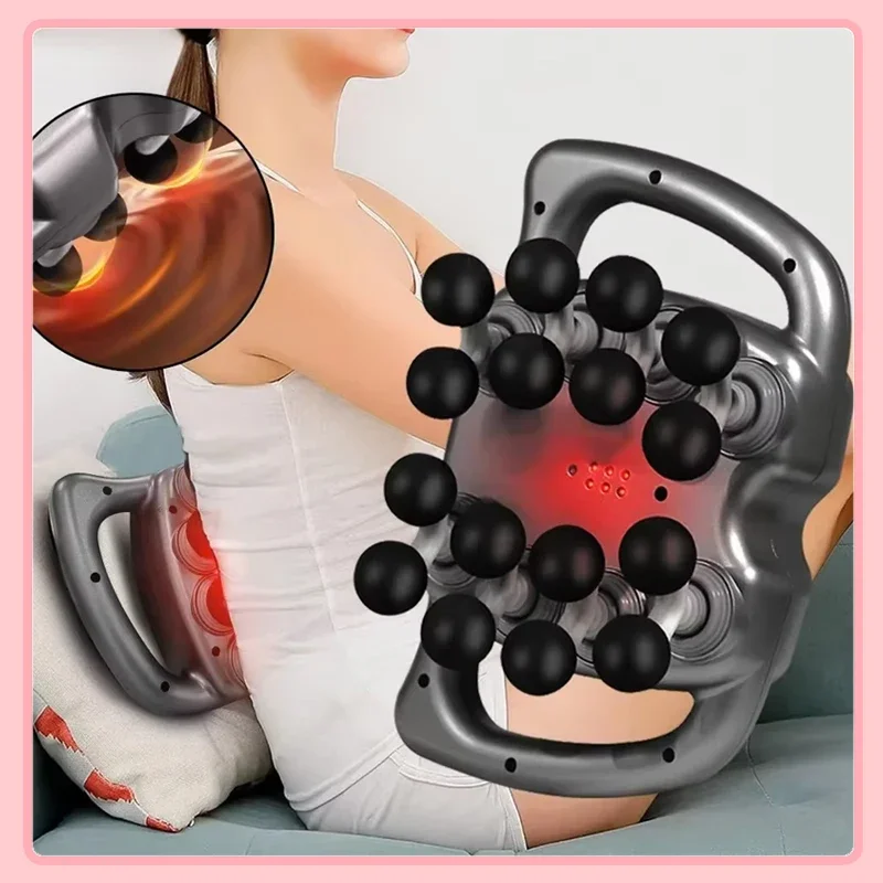 

Пистолет для фасции, 16-головочный массажный пистолет для мышц, профессиональный пистолет для фасции тела, ног, спины, плеч, талии, высокочастотный вибрационный массажер-пистолет