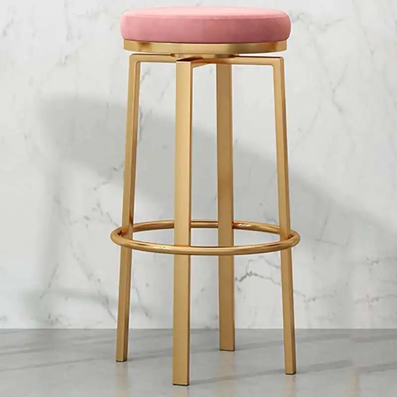 

Nordic Ergonomic Round Bar Chair Party Relaxing Luxury Kitchen Soft High Chairs Bedrooms Counter Tabourets De Bar Home Furniture