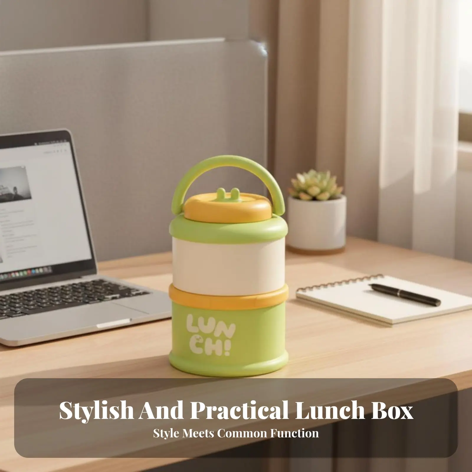 

Insulated Lunch Box, 304 Stainless Steel Double-Tier Bento Box, Portable, Leak-Resistant, With Lid, For Office, School