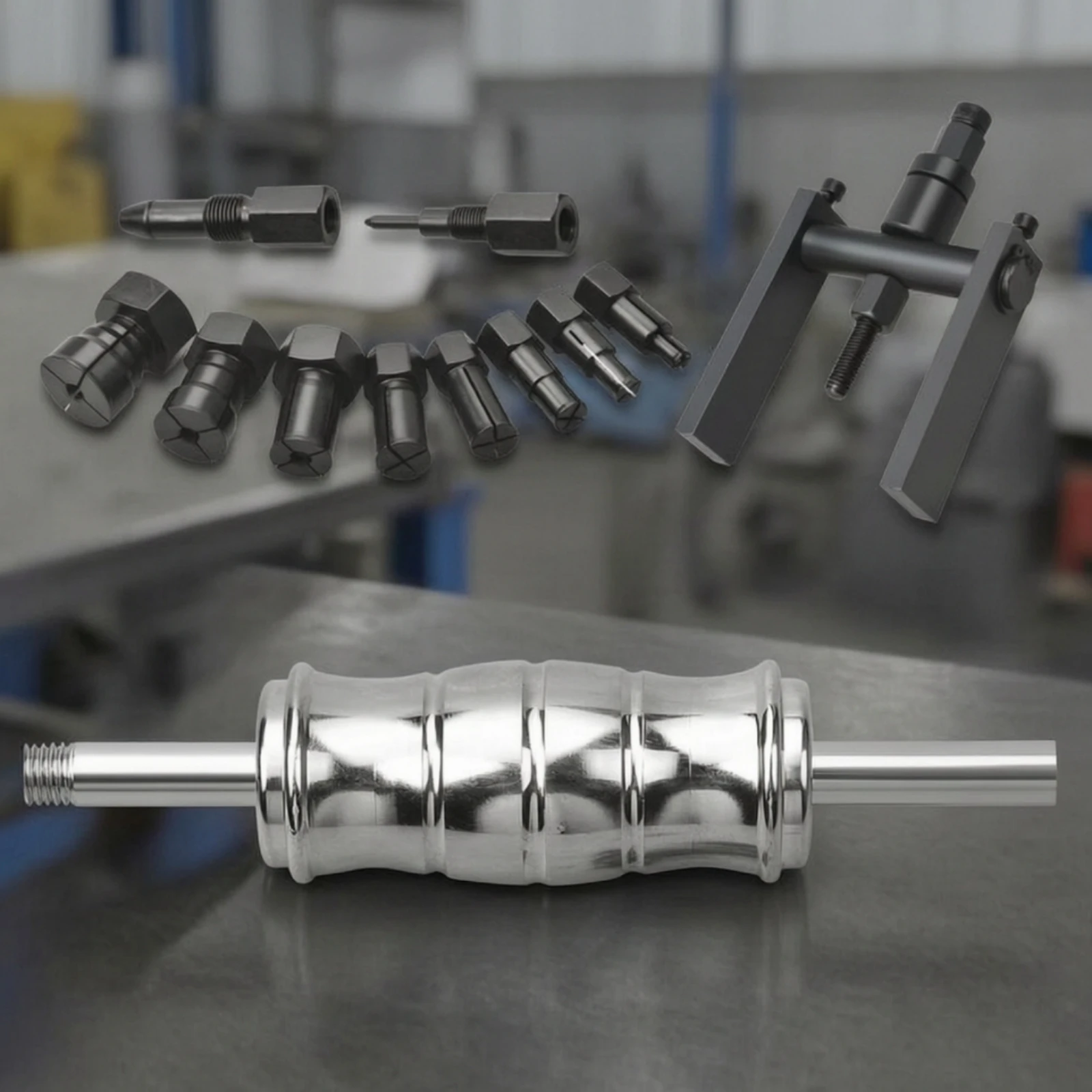 Bearing Puller Set with Slide Hammer Multi-Functional Bearing Removal Tool Kit Slide Hammer Puller Set Portable Reliable