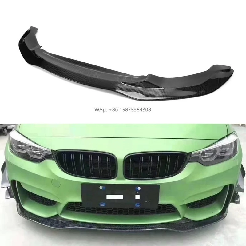 

PSM Style Carbon Fiber Front Bumper Lip Splitter 2014-2019 for F80 M3 & F82 M4 Stylish Car Fenders