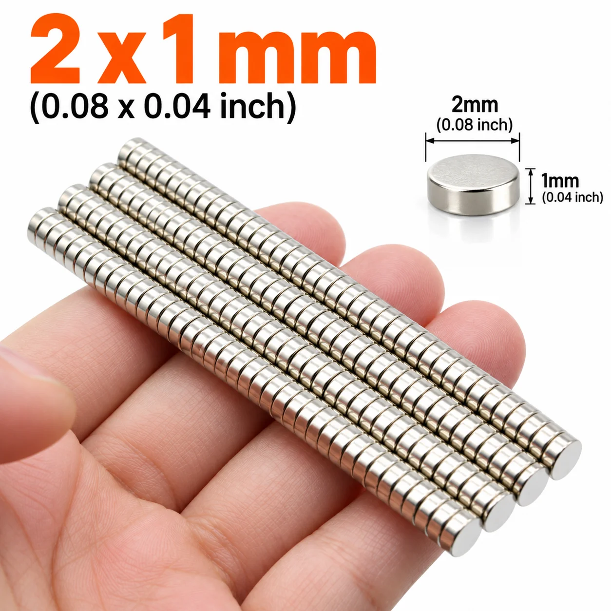 200/500/1000PCS Small Round Magnets Silver Mini Magnets for Fridge Refrigerator Photos Notes Office Home Whiteboard
