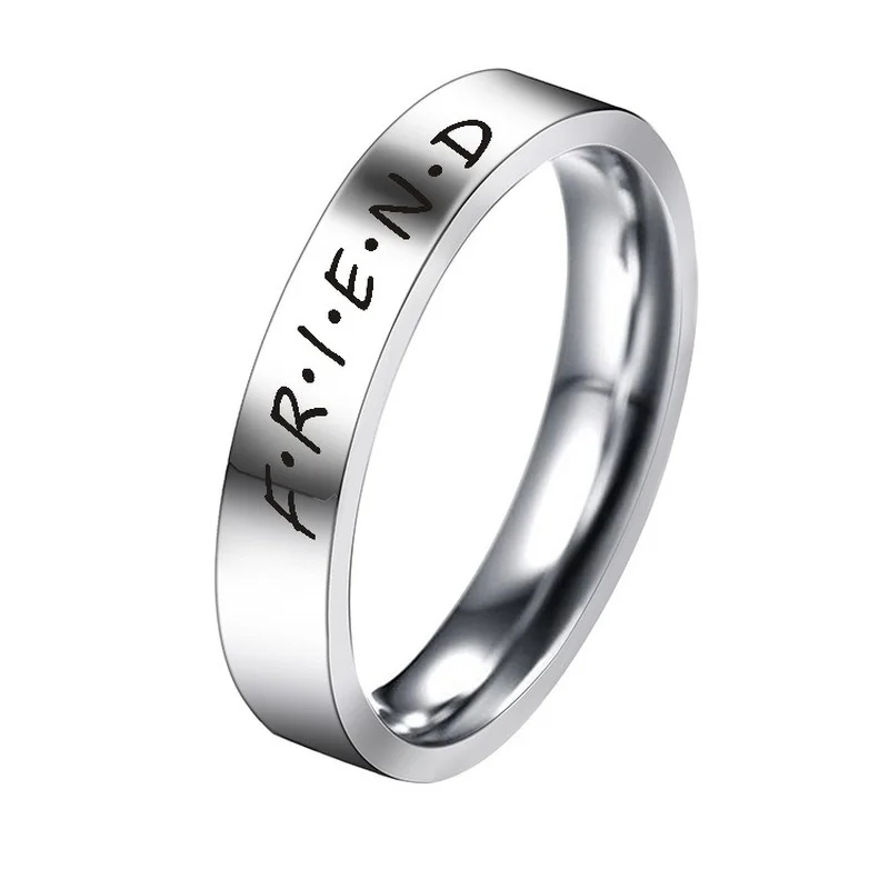 2022 New Simple Ring Friend Couple Titanium Steel Pair Ring Personalized Fashion Jewelry Can Be Customized In Batch