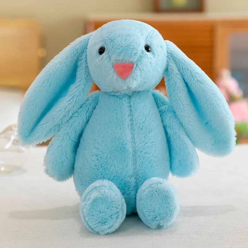 28cm Kawaii Plush Bunny Easter Stuffed Animal Toys Super Soft Rabbit Doll Plush Pillow with Long Ears Easter Children Gift