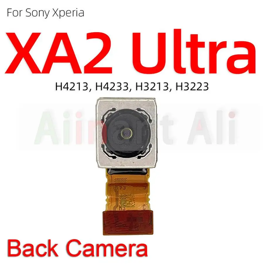 AiinAnt Big Rear Main Back Camera Flex Cable For Sony Xperia X XA XA1 XA2 Ultra Compact Small Front Camera Flex