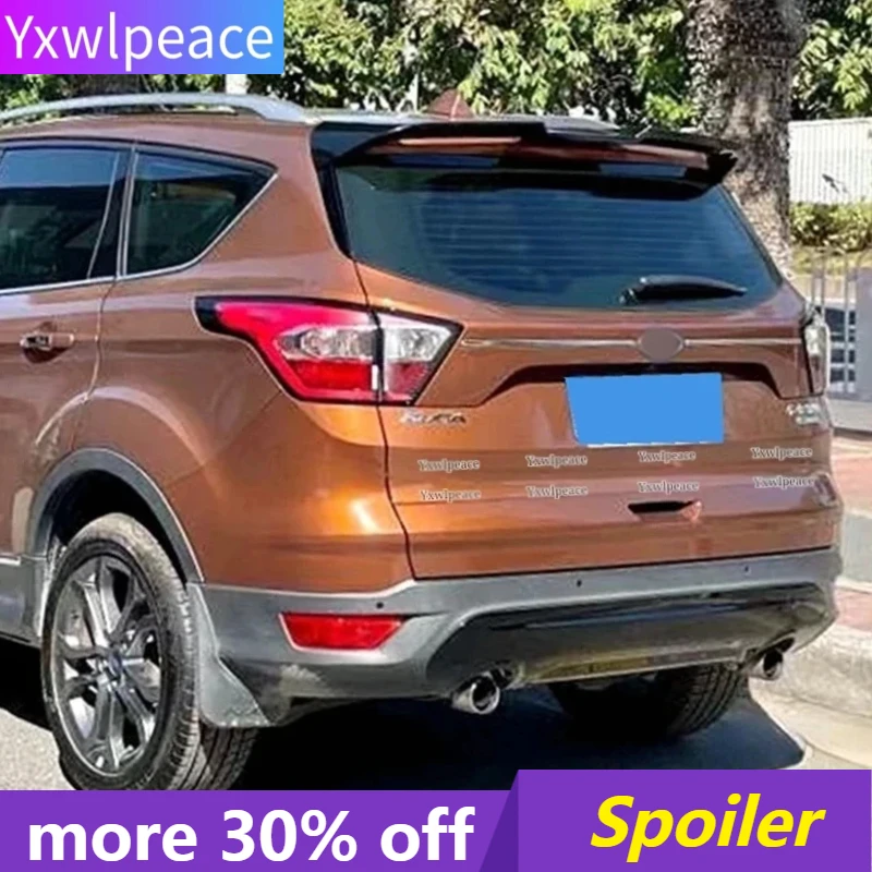 

For Escape Ford Kuga Spoiler 2016-2019 ST Style ABS Plastic Unpainted Color Trunk Wing Rear Roof Spoiler Body Kit Accessories