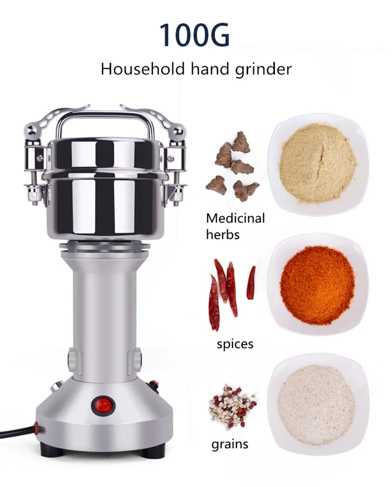 Stainless Steel Grains Mill  Electric Chinese Medicine Grinder Fine Coffee Grinding Machine