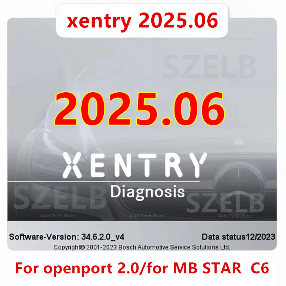 Полное программное обеспечение Xentry 2025.06 для openport J2534 для программного обеспечения C6, диагностическое программное обеспечение, активация онлайн-установки