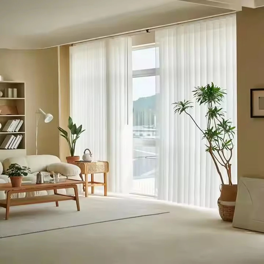 

Manual Vertical Blinds Morden Light Luxury Dream Blind for Living Room Different Fabric for Large Windows Shades