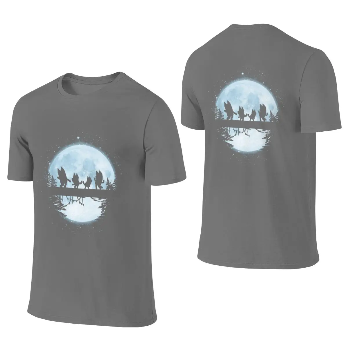Midnight Dancing - Blu Slim Fit Reversible T-shirt Original Niche Lazy Feeling T-shirt