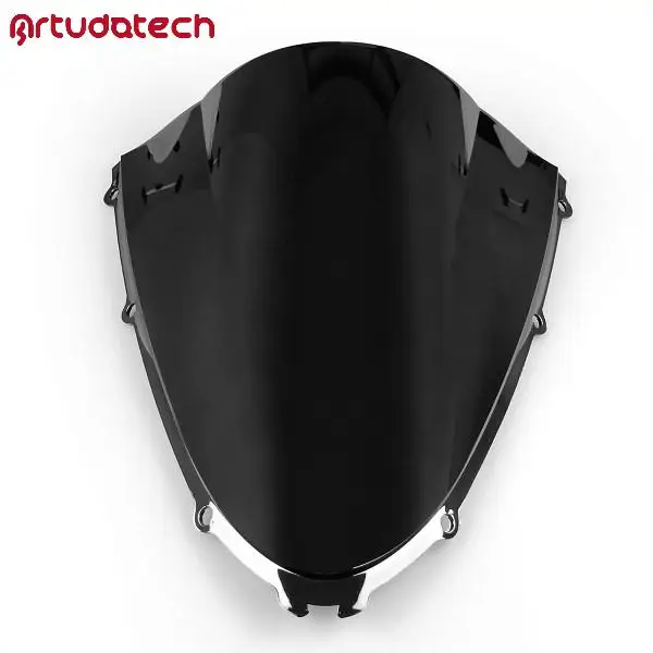 

Windshield WindScreen Double Bubble for Kawasaki ZX14R ZZR1400 2006 2007 2009 2010 2011 2012 2013 2014 2015-2018 Black