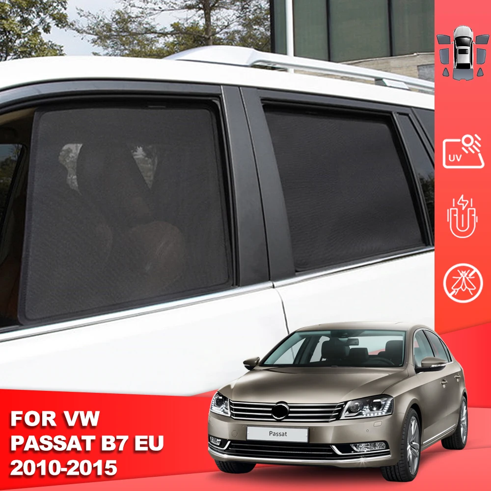 

For Volkswagen VW Passat B7 Sedan 2010-2015 Magnetic Car Sunshade Front Windshield Curtain Rear Side Baby Window Sun Shade Visor