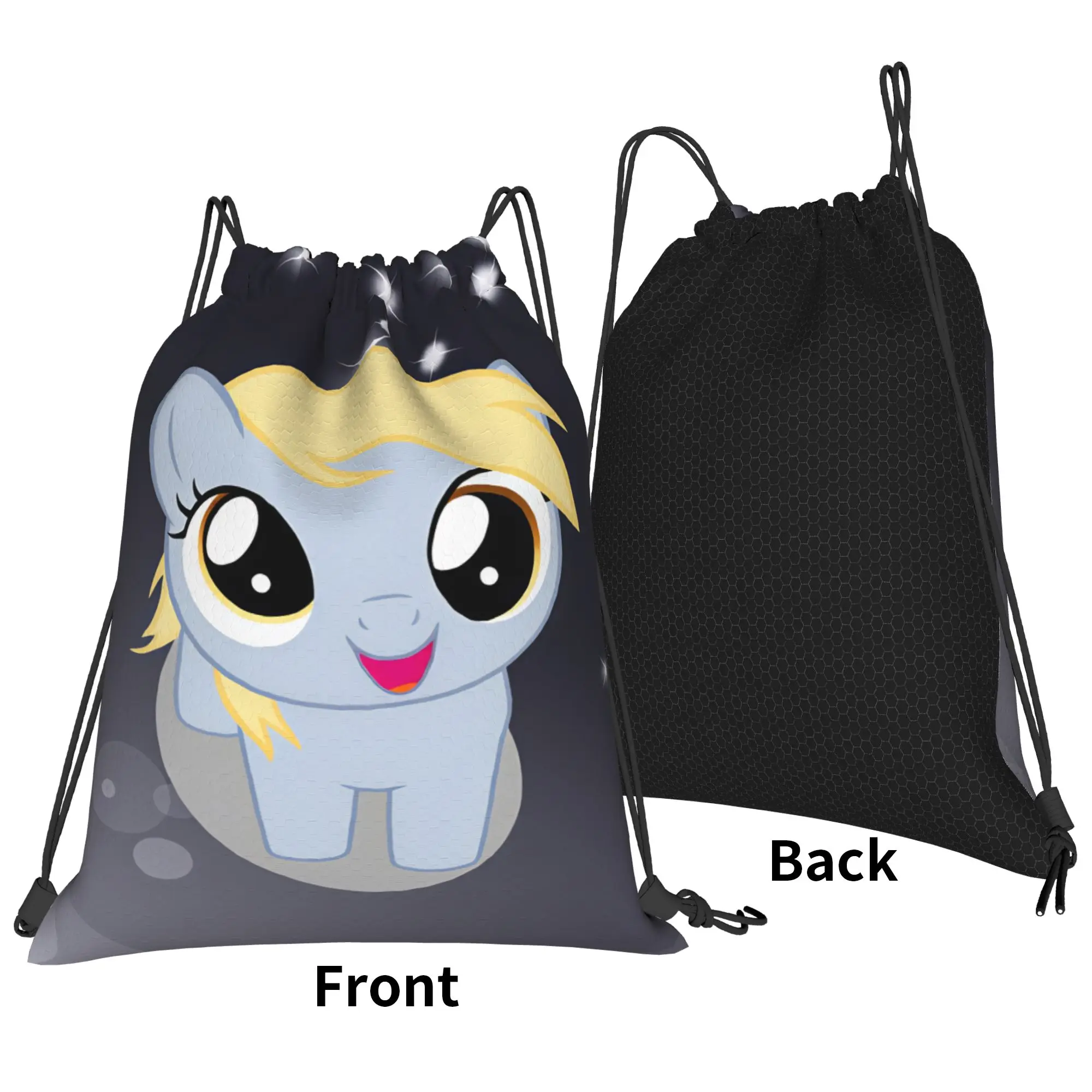 Derpy Muffins Hooves Drawstring Bag  Minimalist School Gym Backpack For Unisex Waterproof Sackpack String Bags