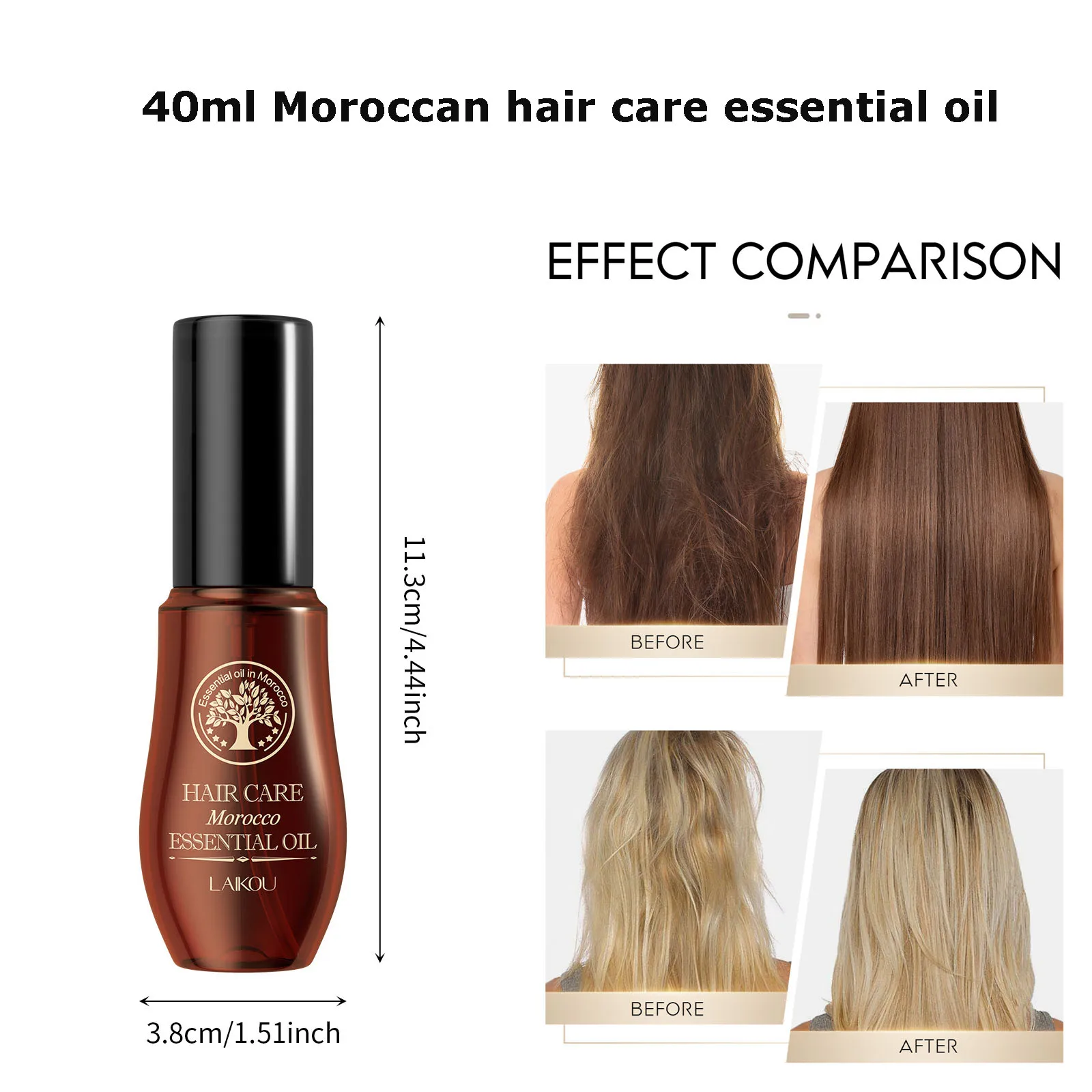زيت مغربي عطري 40 مللي للعناية بالشعر زيت الأركان النقي منتجات الشعر للمرأة لأنواع الشعر الجاف العناية بالشعر متعدد الوظائف #3