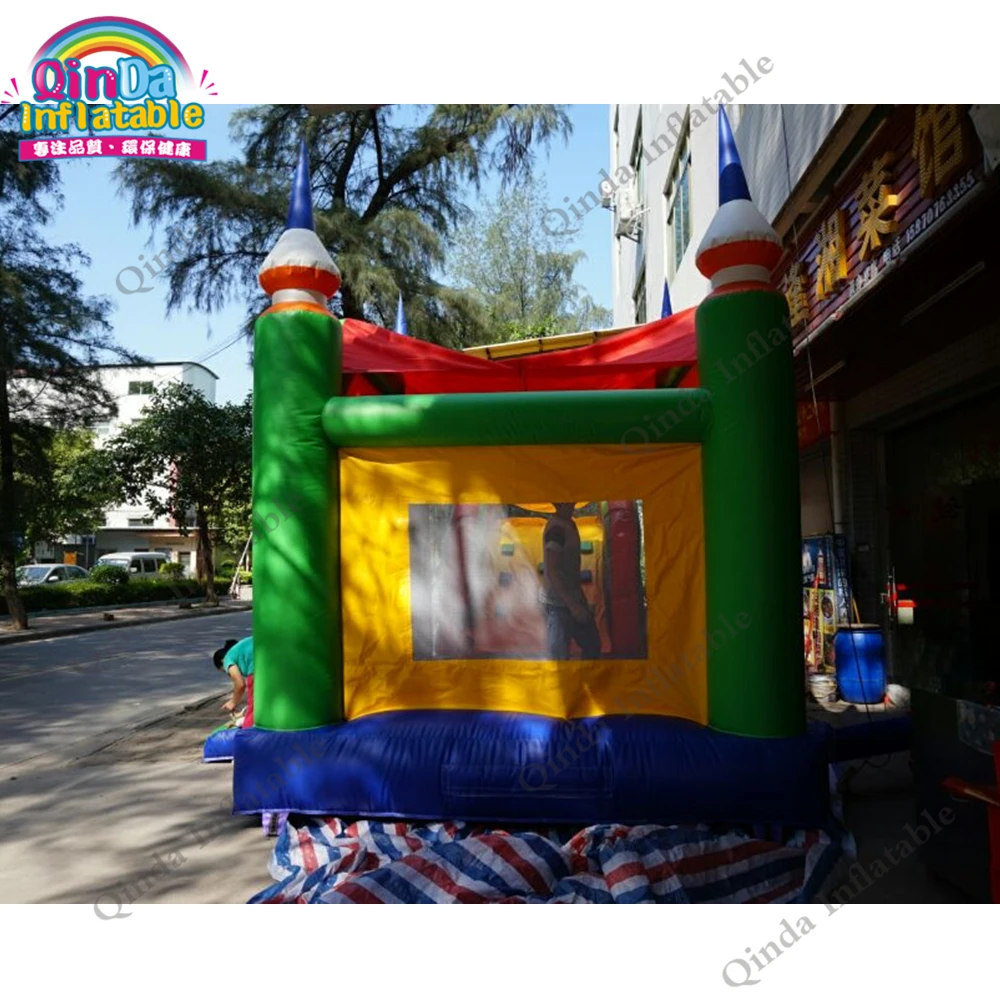 10*4.3*4.6M Inflatable Bounce House With Slide ,0.55Mm Pvc Inflatable Bouncer For Kids