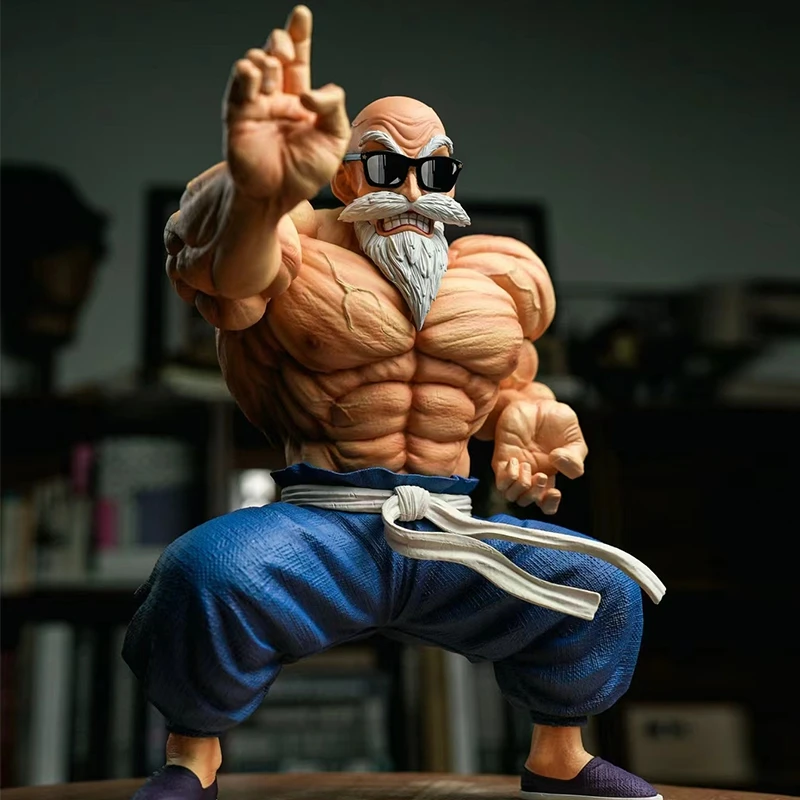 26cm Anime Dragon Ball Figures Master Roshi Action Figure GK Kame Sennin Statue Turtle Power Collection Figurine Model Toys Gift