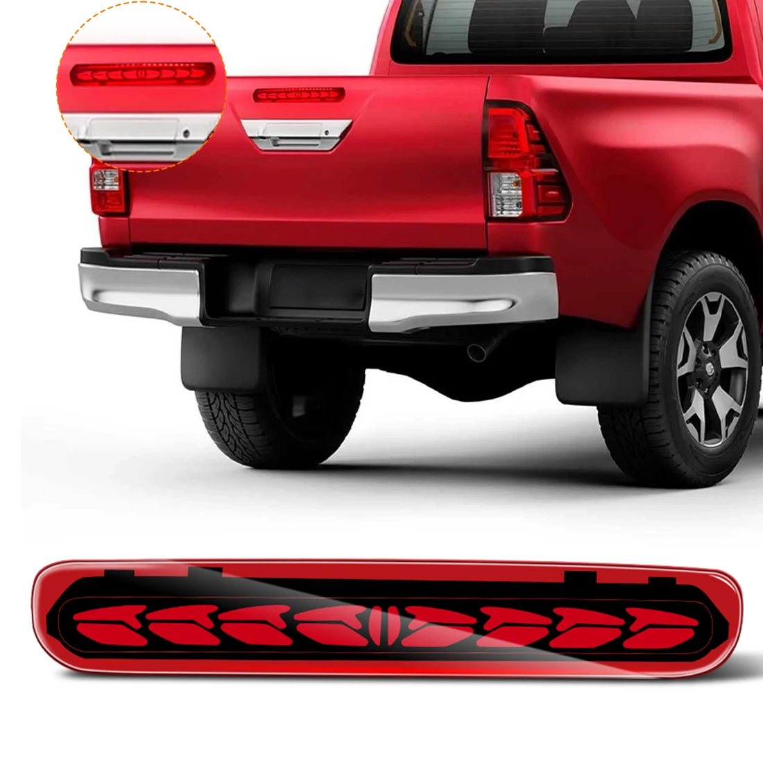 

LED Rear 3rd Brake Light For Toyota Hilux Vigo 2004-2014 Rear Driving Lamp Third Stop Lamp Additional Brake Light Waterproof 12V