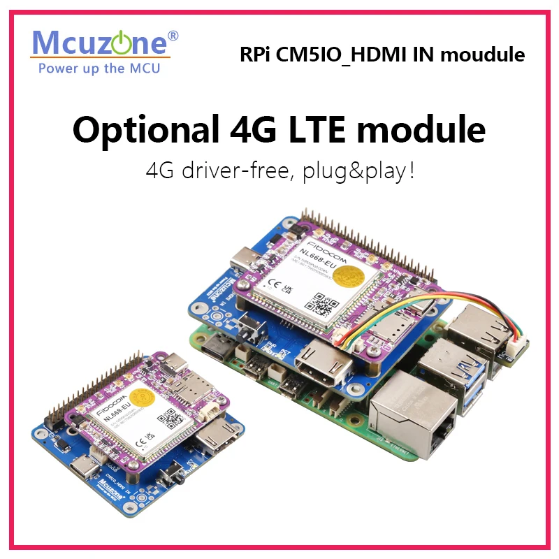 Raspberry Pi CM5 IO_HDMI IN Module,for RPi 4B/5/CM5IO Platforms.1920*1080, OBS Recording Drive Free,video Capture,raspberry pi 4