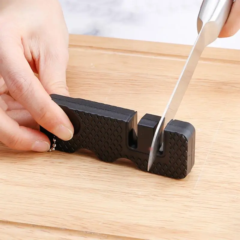 Knife Sharpener Pocket Portable Knife Sharpening Support Fruit Knives Sharpening Stone Tool Camp Kitchen Household Accessories