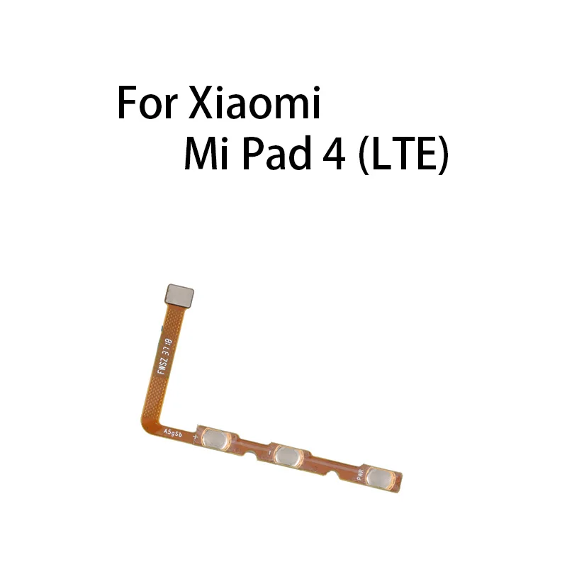 Power ON OFF Mute Switch Control Key Volume Button Flex Cable For Xiaomi Mi Pad 4 (LTE)