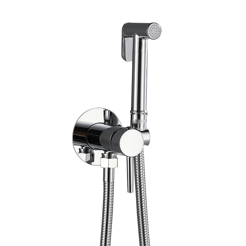 VGX Messing Bidet Kraan Set Handheld Ducha Higienica Warm Koud Wc Kraan Vrouwen Wasmachine Badkamer Shattaf Sproeier Hygiënische Douche