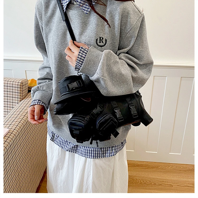 2026 Novelty 3D Dachshund Shaped Bag for Women with Mini Hat Buckle Design Cartoon Crossbody Streetwear Fashion Shoulder Purse