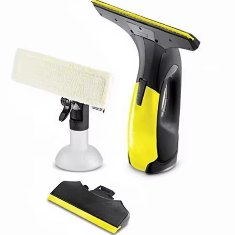 Wireless handheld window vacuum cleaner, no stripes, high suction, with spray bottle, with microfiber cleaning brush and wiper
